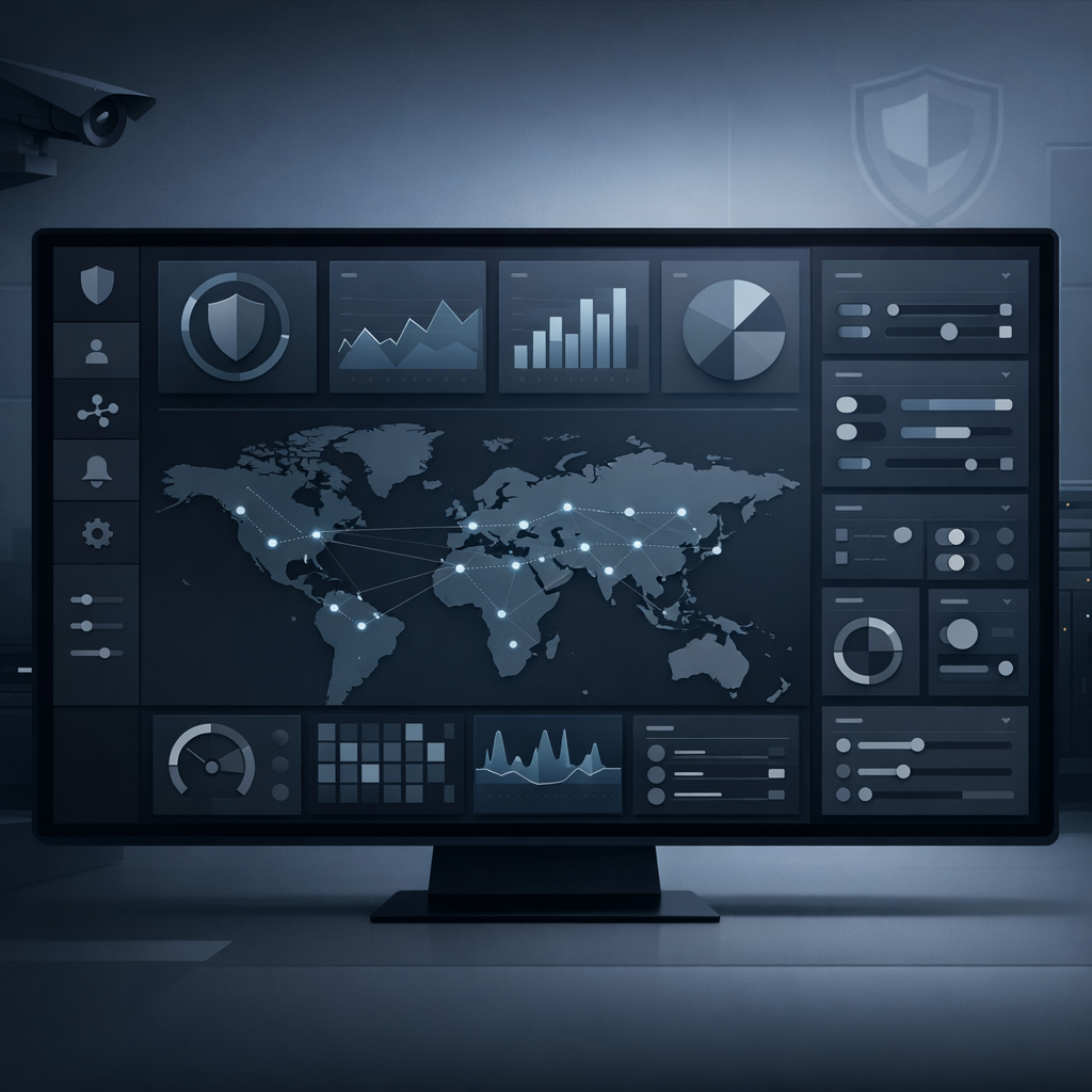 Enterprise security solution with custom configuration and minimalist design